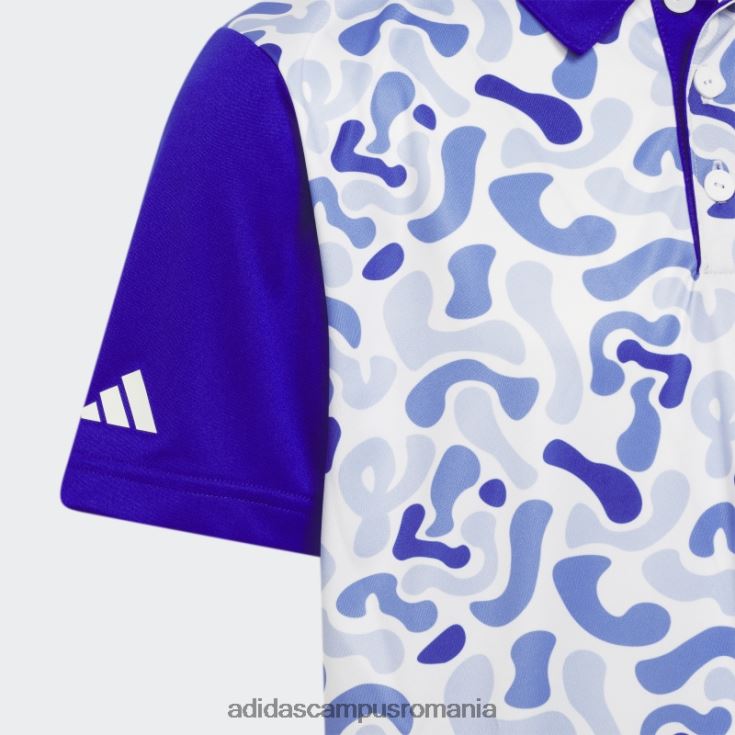 adidas campus romania tricou polo cu imprimeu camo albastru copii albastru J266N211795