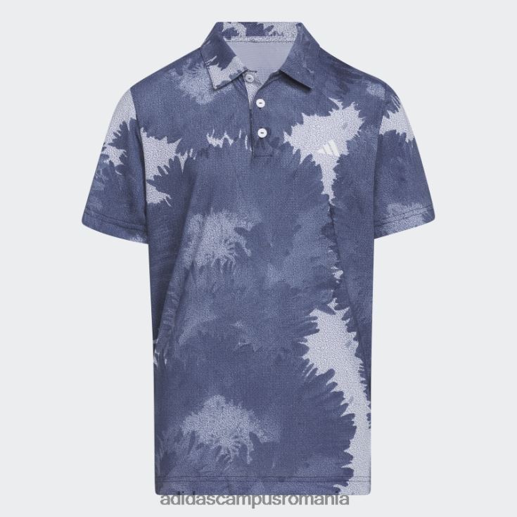 adidas campus romania tricou polo cu plasă cu flori bleumarin copii marina J266N211801
