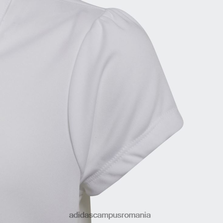 adidas campus romania tricou polo de performanță primegreen pentru fete alb adidas copii alb J266N219176