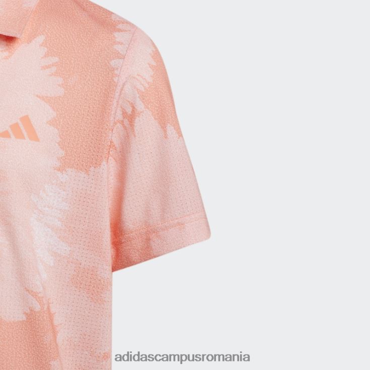 adidas campus romania tricou polo din plasă cu flori coral copii coral J266N218811