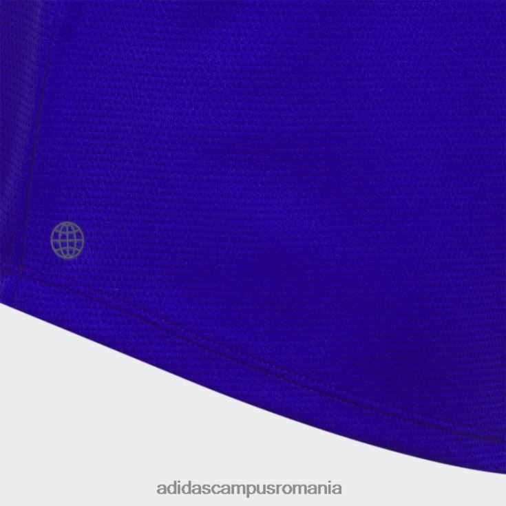adidas campus romania tricou polo elegant, texturat, albastru adidas copii albastru J266N212132