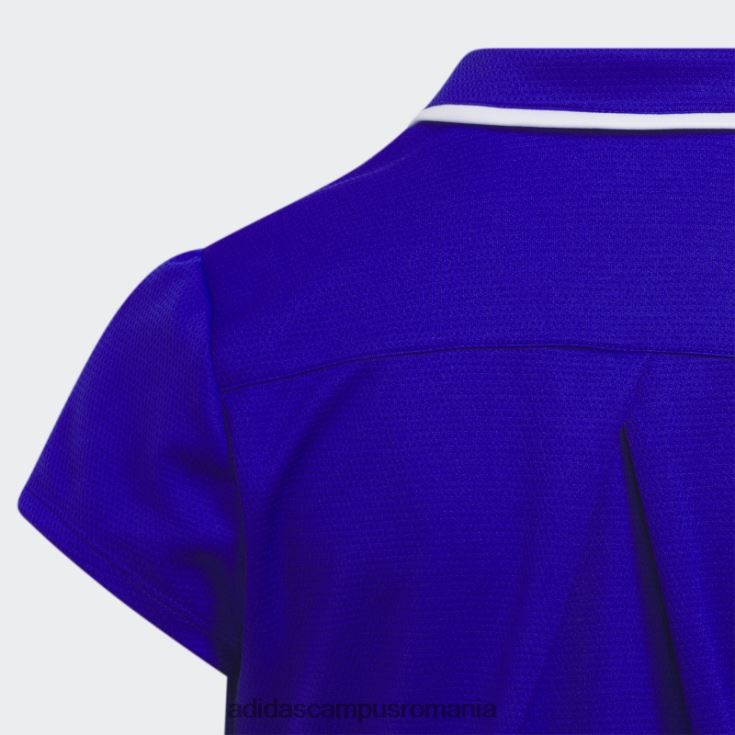 adidas campus romania tricou polo elegant, texturat, albastru adidas copii albastru J266N212132