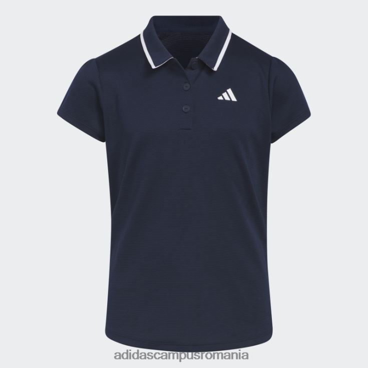 adidas campus romania tricou polo texturat bleumarin copii marina J266N219201