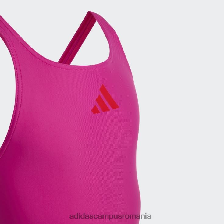 adidas campus romania Costum de baie fucsia solid cu logo mic adidas copii fucsia/stacojiu J266N219125