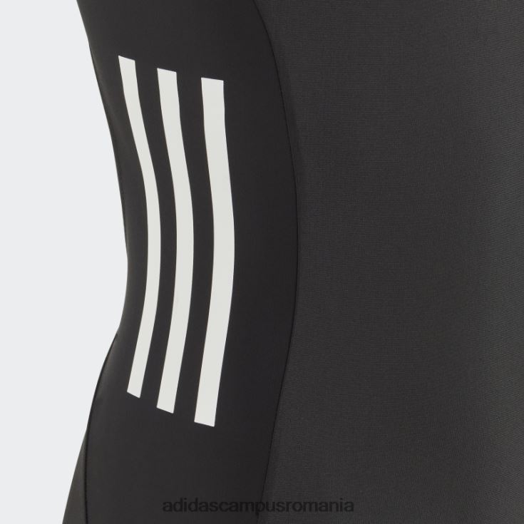 adidas campus romania Costum de baie negru cu 3 dungi copii alb negru J266N219192
