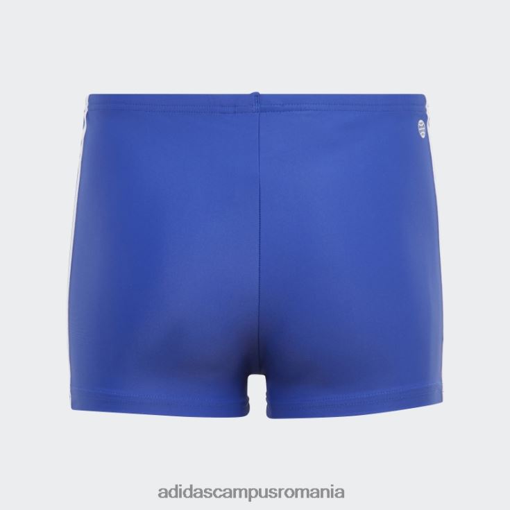 adidas campus romania boxeri de înot clasici cu 3 dungi albaștri copii albastru alb J266N218596