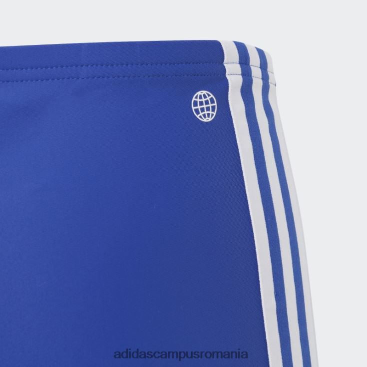 adidas campus romania boxeri de înot clasici cu 3 dungi albaștri copii albastru alb J266N218596