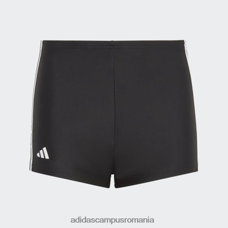 adidas campus romania boxeri de înot negri clasici cu 3 dungi adidas copii alb negru J266N218735