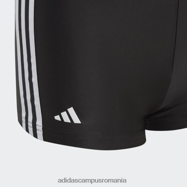 adidas campus romania boxeri de înot negri clasici cu 3 dungi adidas copii alb negru J266N218735
