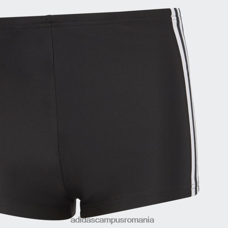 adidas campus romania boxeri de înot negri clasici cu 3 dungi adidas copii alb negru J266N218735