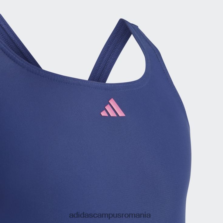 adidas campus romania costum de baie cu 3 dungi victorie albastru copii albastru victorie/violet/fucsia J266N219286