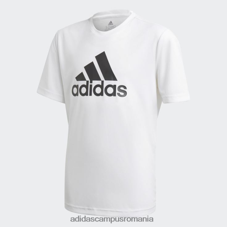 adidas campus romania Alb aeroready conceput pentru a muta tricou cu logo mare copii alb negru J266N211987