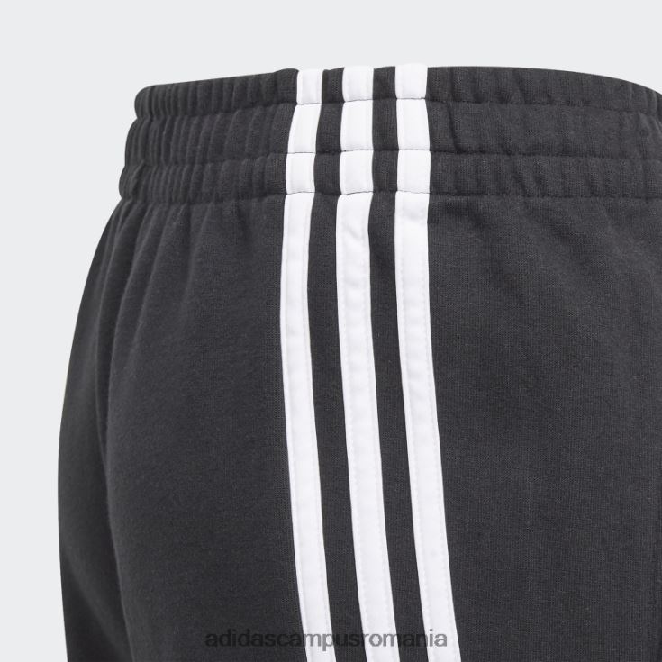 adidas campus romania Pantaloni conici cu 3 dungi negri adidas copii alb negru J266N212168