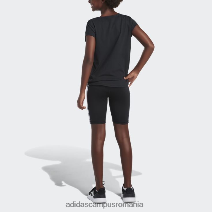 adidas campus romania Pantaloni scurți negri pentru biciclete cu 3 dungi adidas copii negru J266N212158