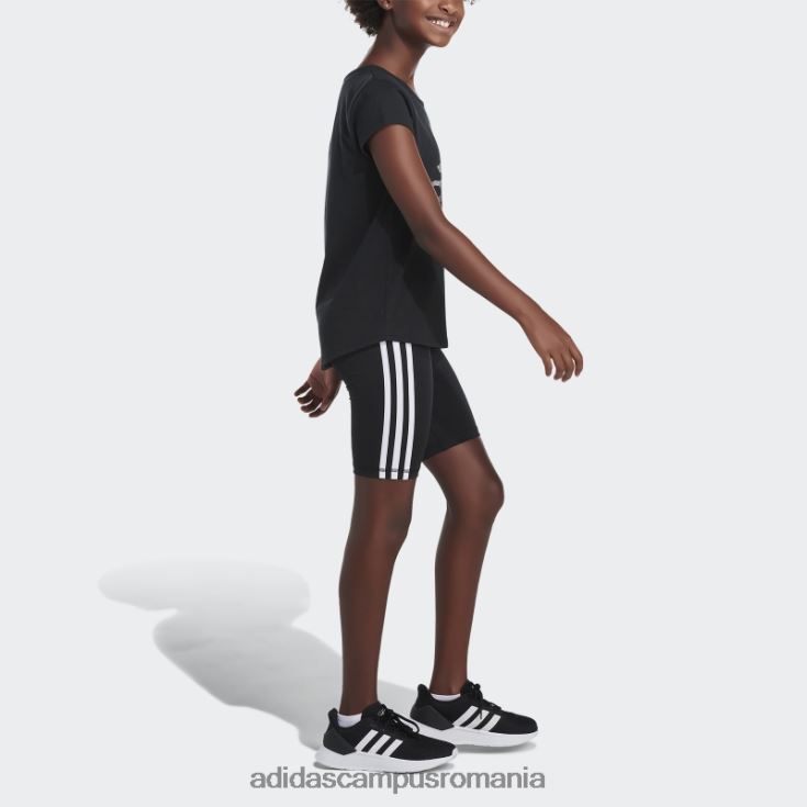 adidas campus romania Pantaloni scurți negri pentru biciclete cu 3 dungi adidas copii negru J266N212158