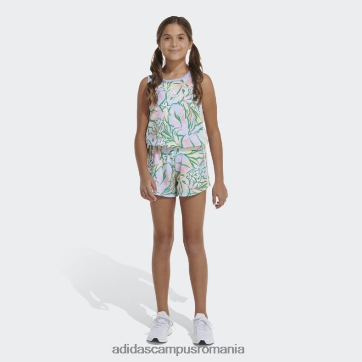 adidas campus romania bluza albastru cu imprimeu peste tot, bluza bluza adidas copii zori albastre J266N212111