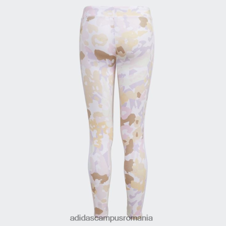 adidas campus romania colanti bumbac 7/8 cu imprimeu alb adidas copii alb J266N212120