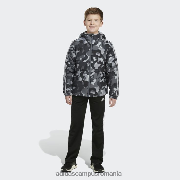 adidas campus romania geacă pufă cu imprimeu camo negru adidas copii negru J266N211580