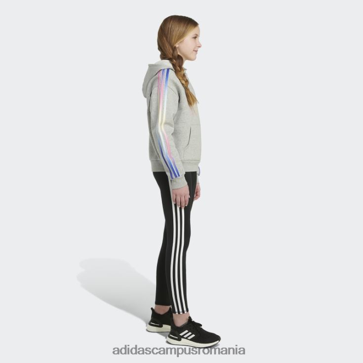 adidas campus romania hanorac pulover din lână gri mediu multicolor cu 3 dungi copii gri mediu J266N212178