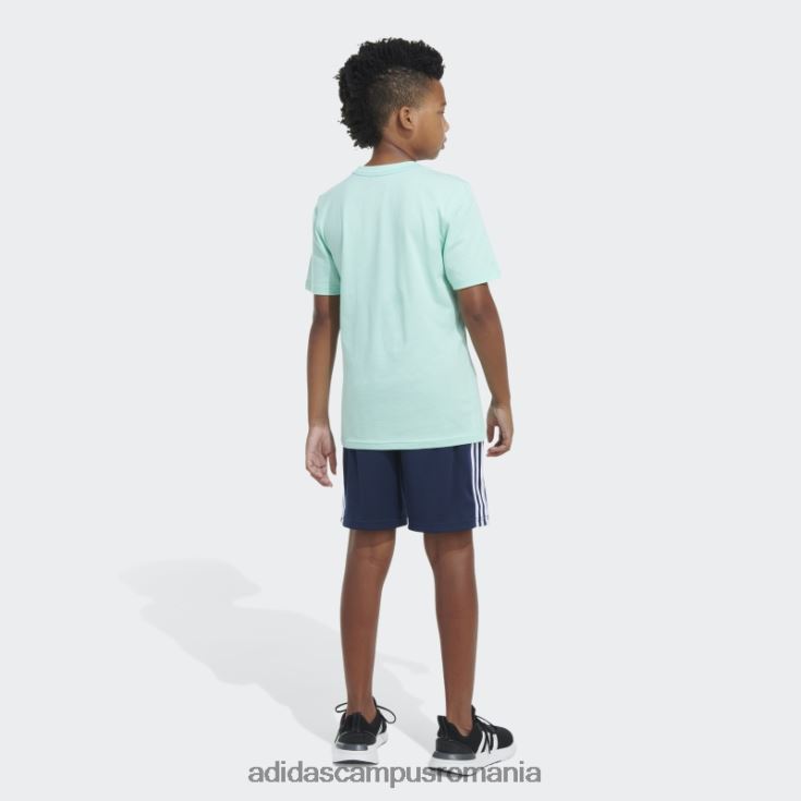 adidas campus romania insignă bicoloră de tricou sport verde copii verde J266N211942