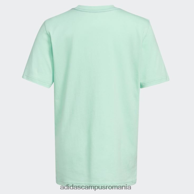 adidas campus romania insignă bicoloră de tricou sport verde copii verde J266N211942