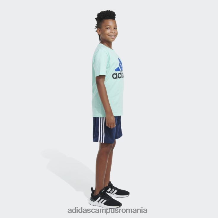 adidas campus romania insignă bicoloră de tricou sport verde copii verde J266N211942