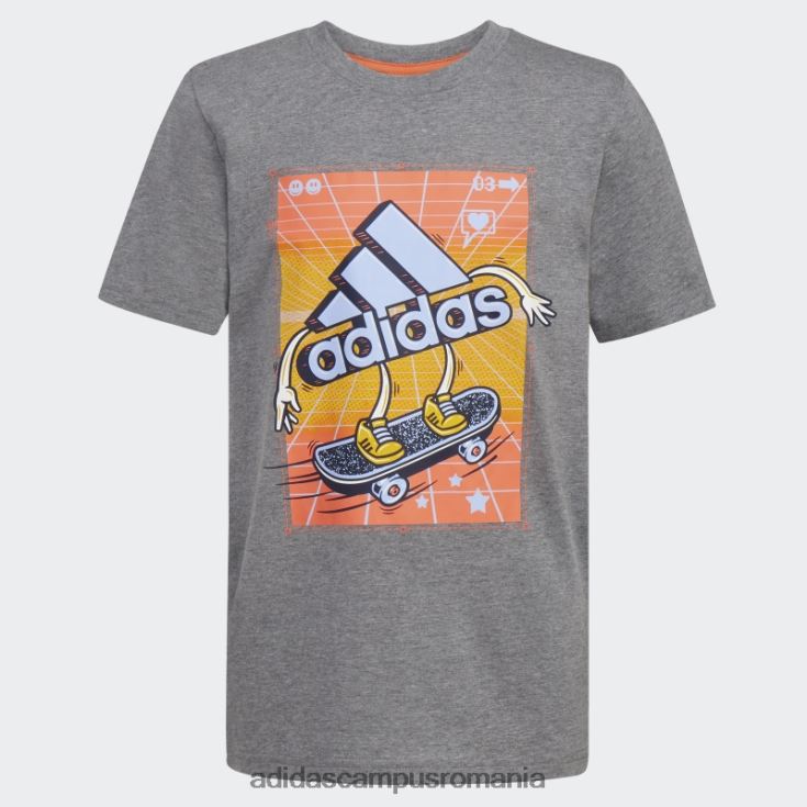 adidas campus romania insigna de patinator de culoare gri mijlociu de tricou sport copii gri mediu J266N211752