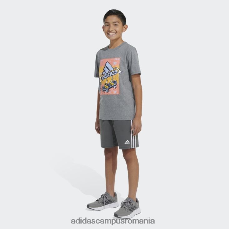 adidas campus romania insigna de patinator de culoare gri mijlociu de tricou sport copii gri mediu J266N211752