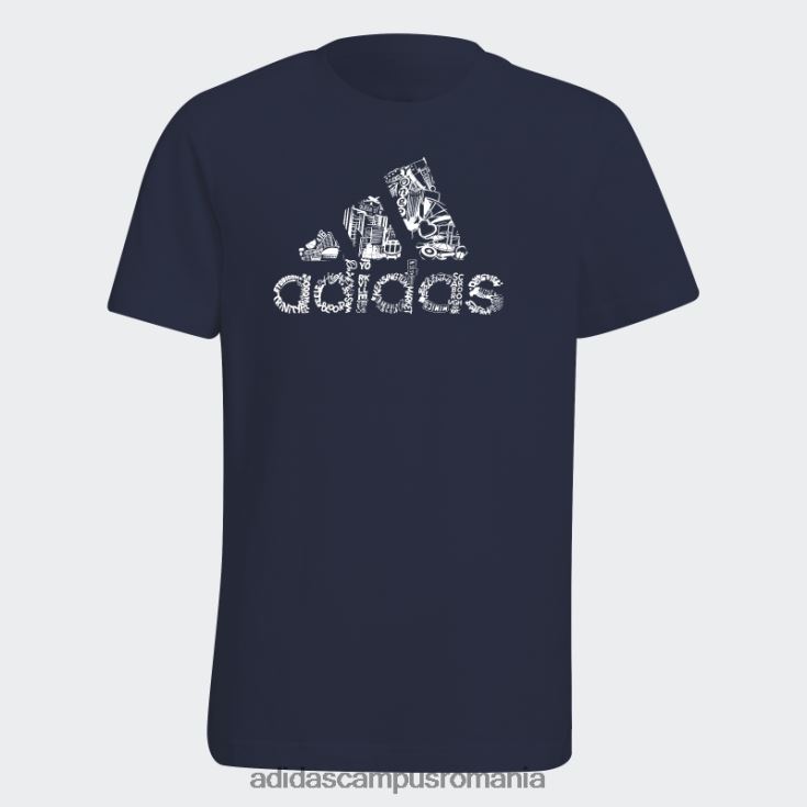 adidas campus romania insigna de sport pentru tineret tee bleumarin copii marina J266N212007