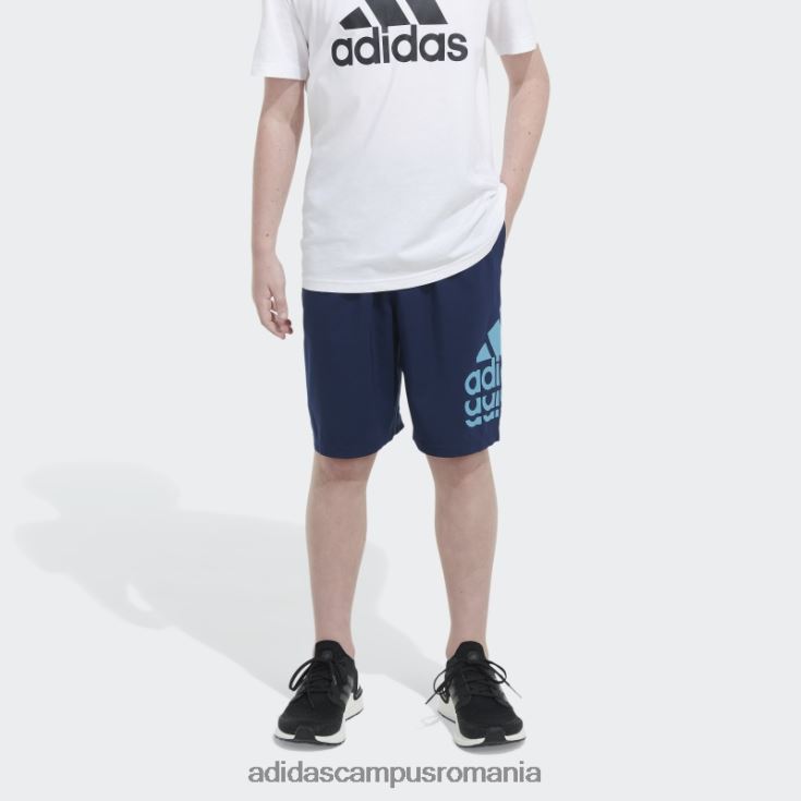 adidas campus romania insigna țesută de esențiale bleumarin a pantalonilor scurți sport adidas copii marina J266N211721