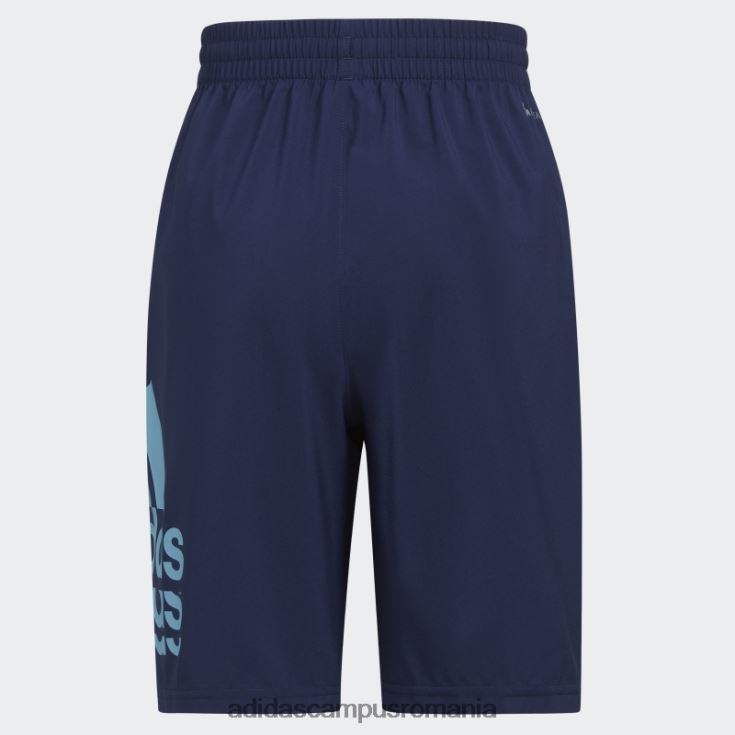 adidas campus romania insigna țesută de esențiale bleumarin a pantalonilor scurți sport adidas copii marina J266N211721