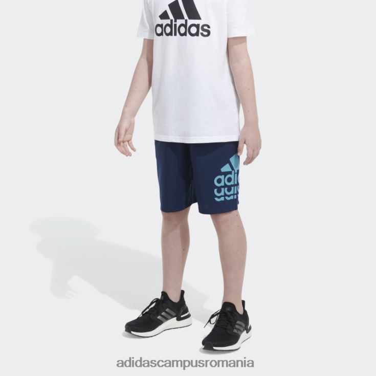 adidas campus romania insigna țesută de esențiale bleumarin a pantalonilor scurți sport adidas copii marina J266N211721