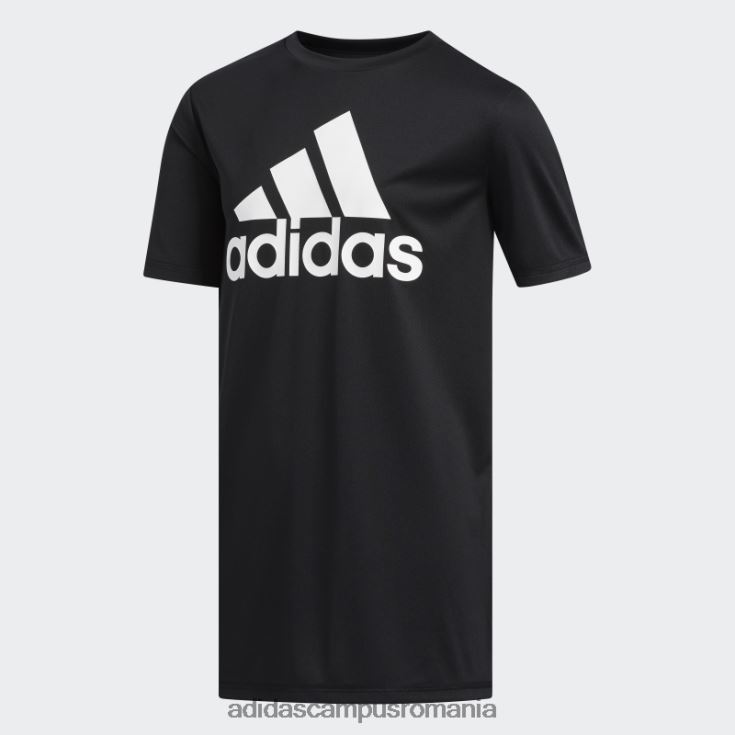 adidas campus romania insigna neagră Climalite a tricouului sport copii negru J266N211819