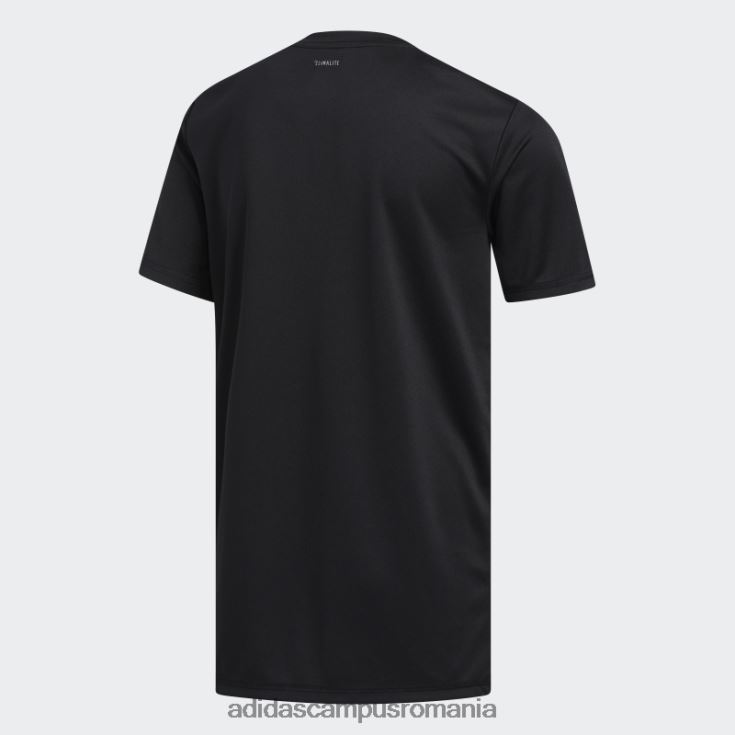 adidas campus romania insigna neagră Climalite a tricouului sport copii negru J266N211819