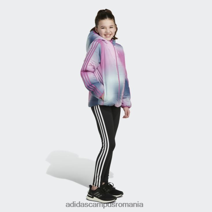 adidas campus romania jachetă pufă cu imprimeu clasic liliac copii liliac J266N212050