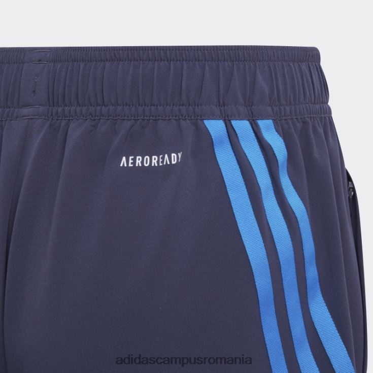 adidas campus romania pantaloni scurți țesuți cu 3 dungi aeroready bleumarin primegreen copii papură bleumarin/albastru J266N212046