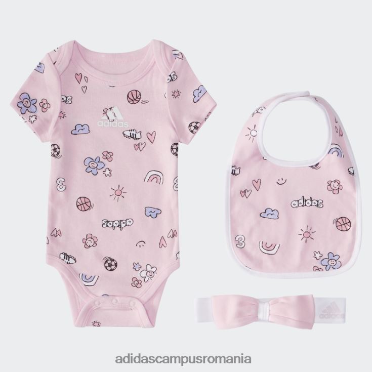 adidas campus romania set cutie body roz copii roz J266N212154