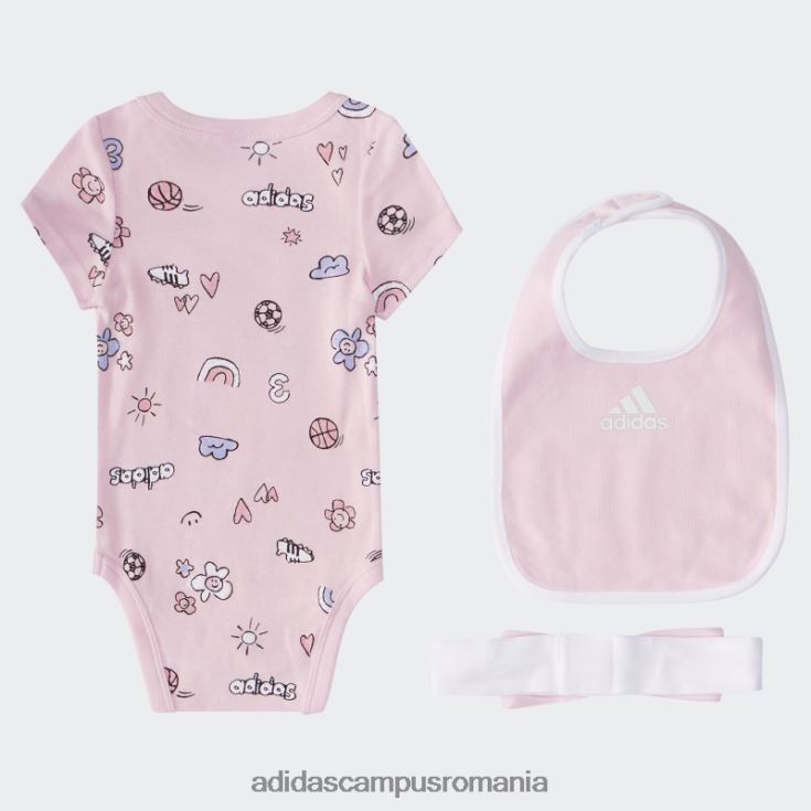 adidas campus romania set cutie body roz copii roz J266N212154