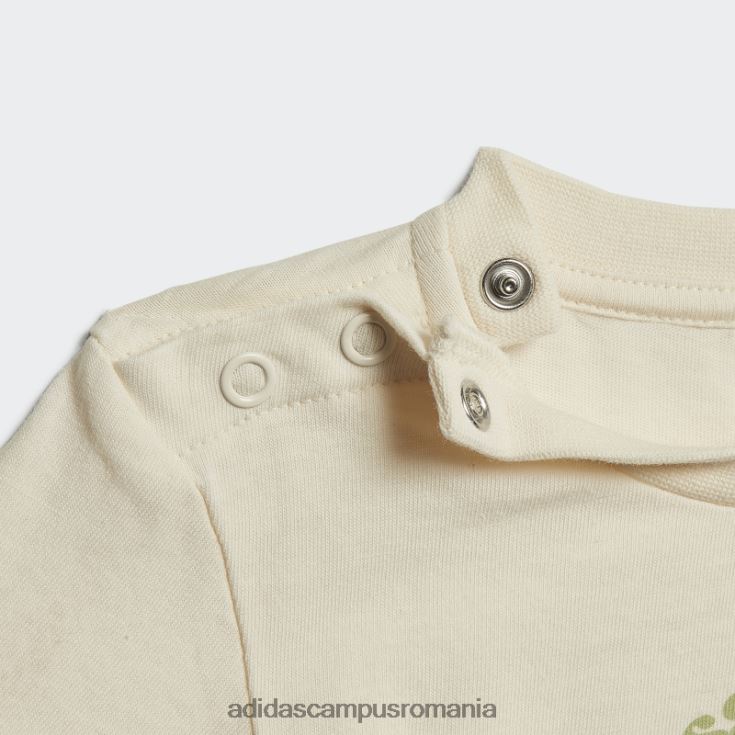 adidas campus romania set de bumbac organic creste pozitivitate alb copii alb/var J266N212013