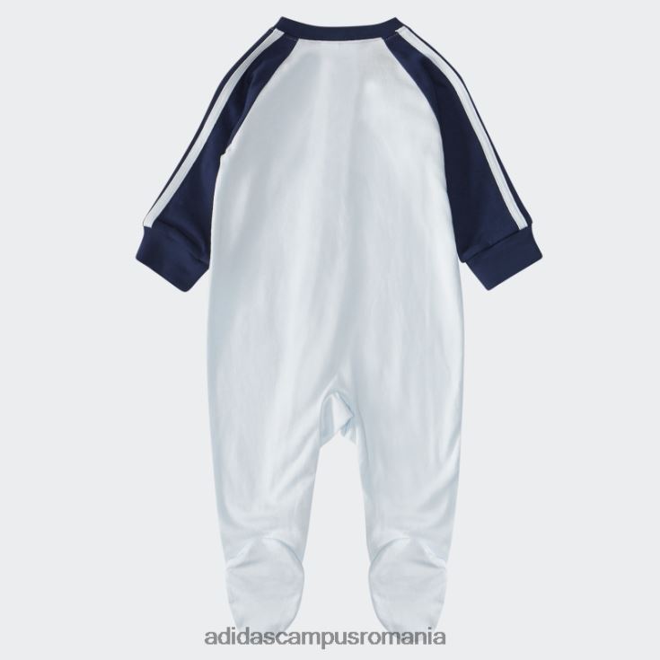 adidas campus romania sky tint zip raglan footie combines adidas copii nuanță de cer J266N211931