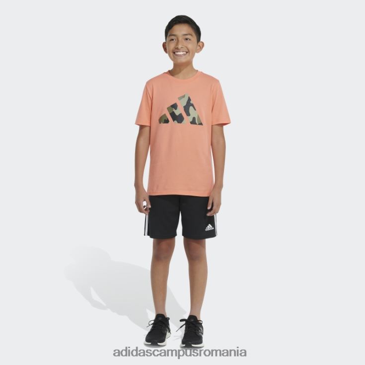 adidas campus romania tricou cu logo camo coral adidas copii coral J266N211652