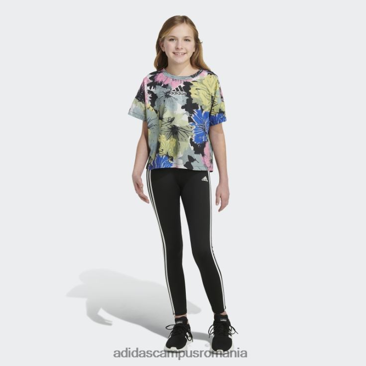 adidas campus romania tricou cu logo supradimensionat cu imprimeu, negru copii negru J266N212157