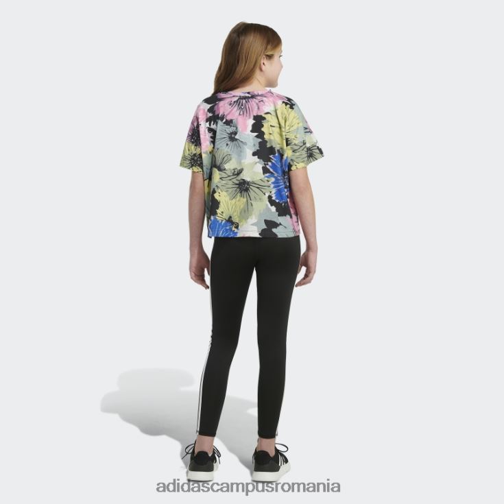 adidas campus romania tricou cu logo supradimensionat cu imprimeu, negru copii negru J266N212157