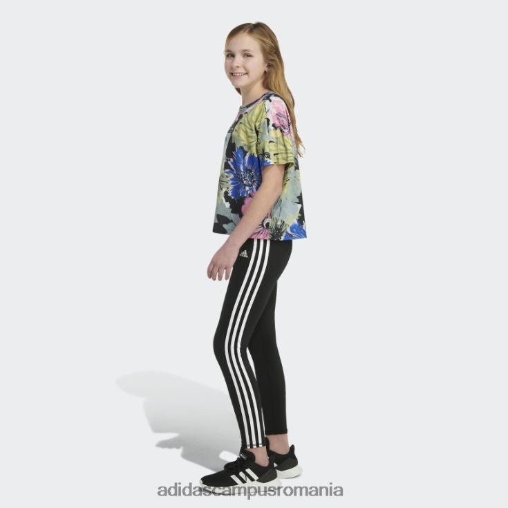 adidas campus romania tricou cu logo supradimensionat cu imprimeu, negru copii negru J266N212157