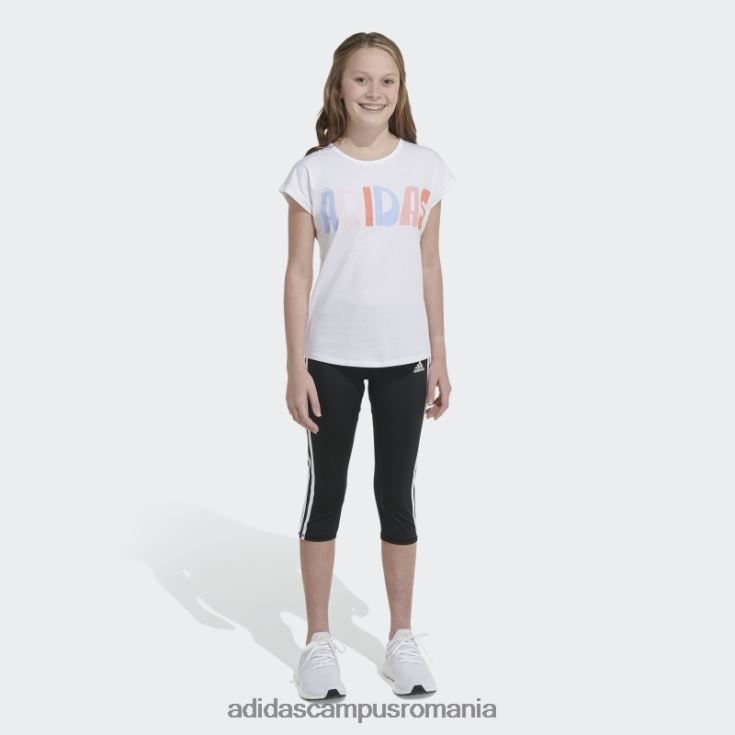 adidas campus romania tricou cu mânecă albă copii alb J266N212122