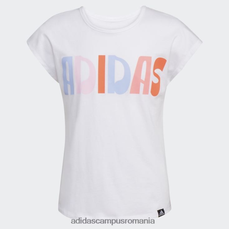 adidas campus romania tricou cu mânecă albă copii alb J266N212122