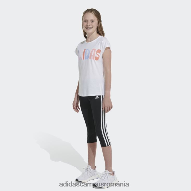 adidas campus romania tricou cu mânecă albă copii alb J266N212122