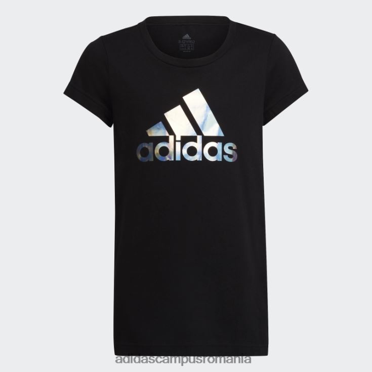 adidas campus romania tricou negru cu imprimeu metalic de dans copii negru J266N212166