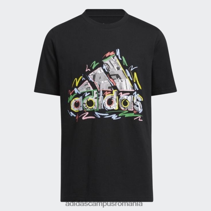 adidas campus romania tricou negru de mândrie copii negru J266N212019