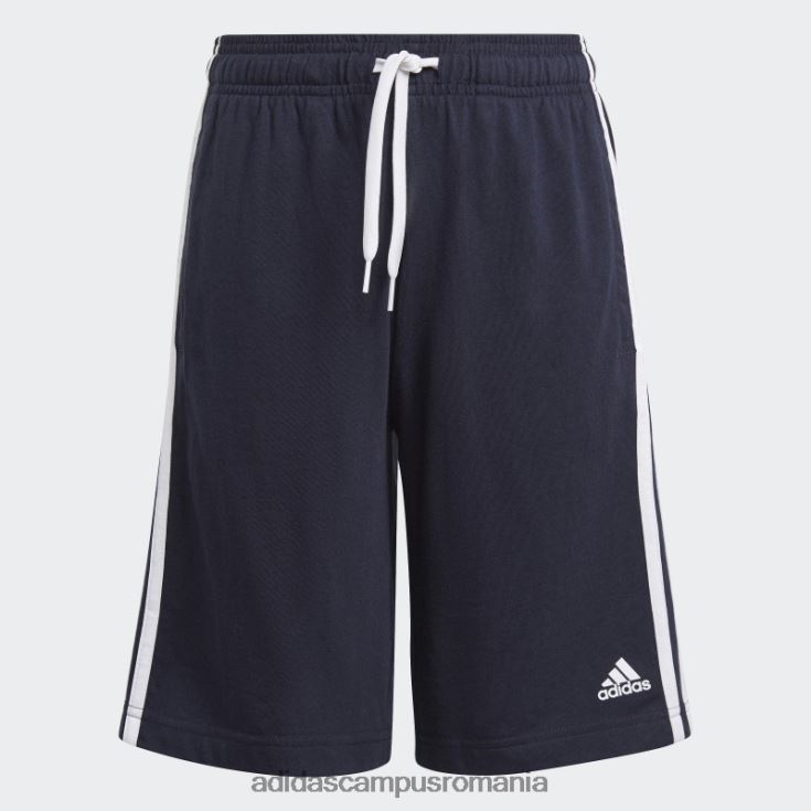 adidas campus romania esențiale pantaloni scurți cu 3 dungi cerneală copii cerneală/alb J266N23432